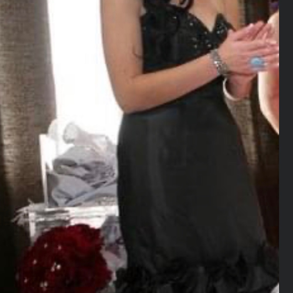 Black Beautiful Jovani  mermaid gown - Picture 15 of 15